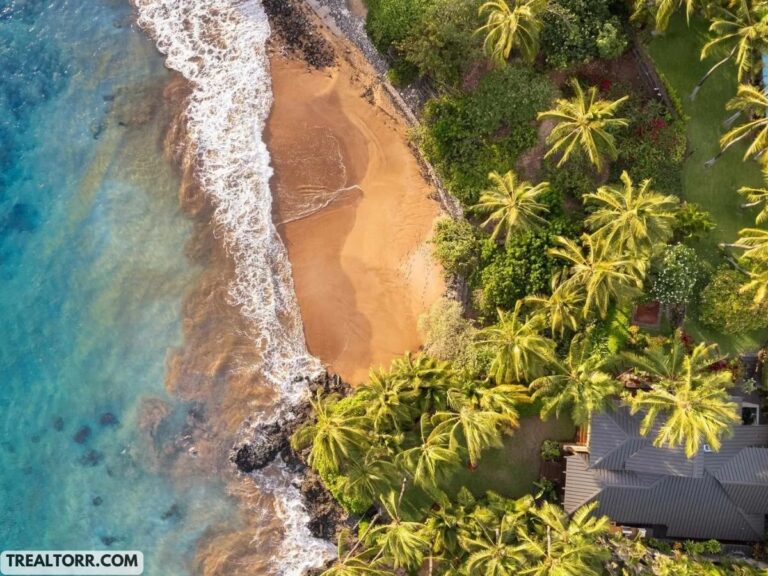 Luxury House in Hawaii: Explore This $33 Million Mansion! beach view next to the house