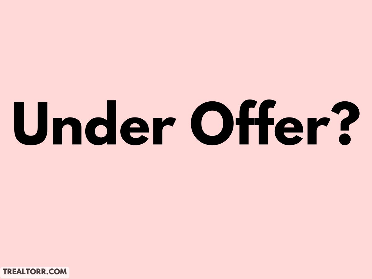 What does under offer mean in real estate
