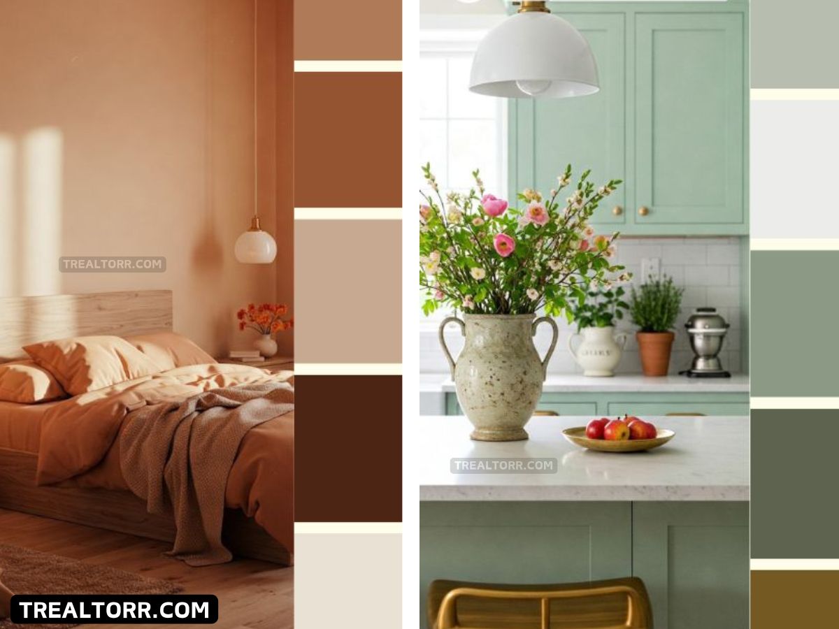 Warm spring color palette