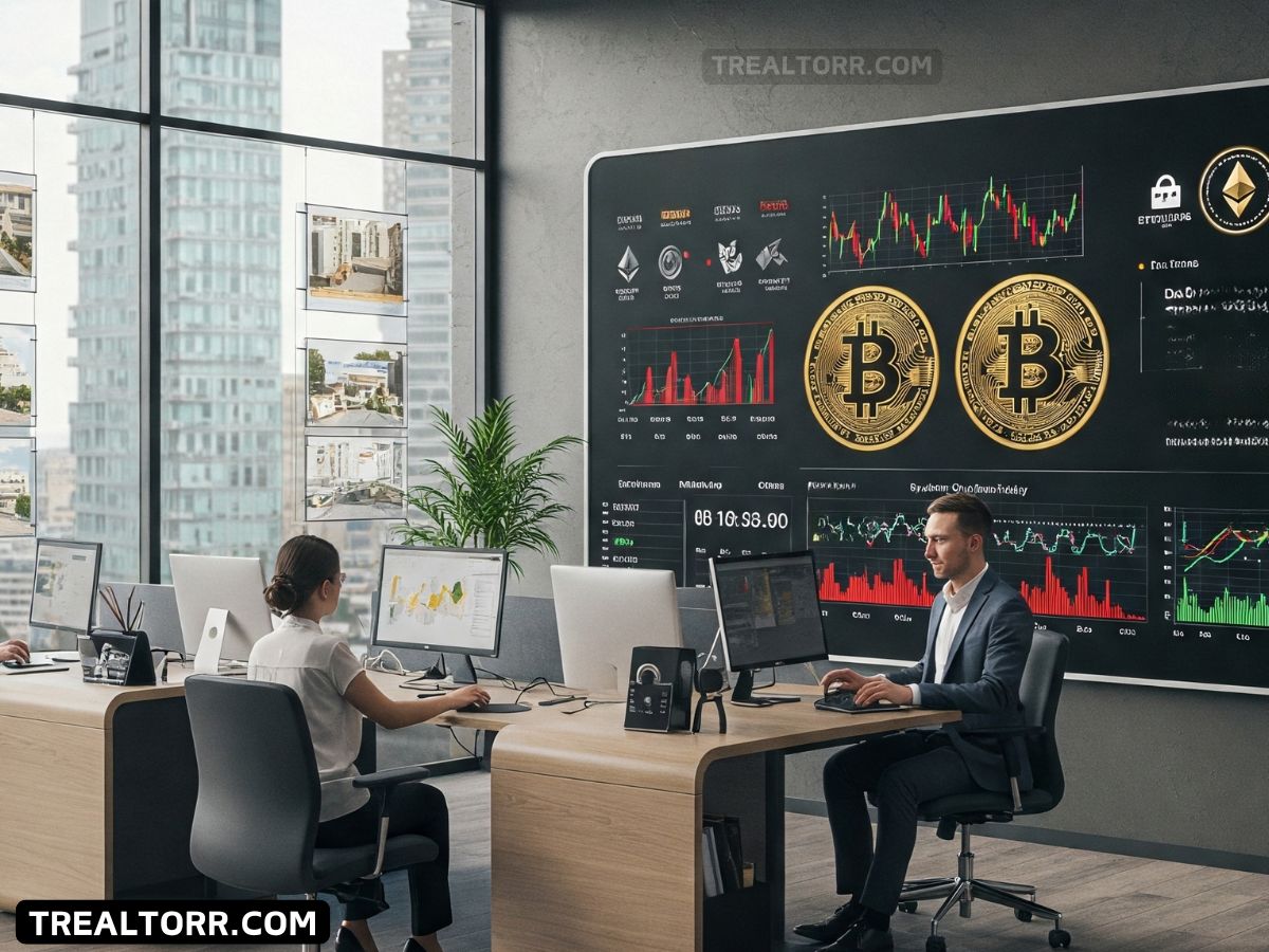 How do I find real estate agents or platforms that accept cryptocurrency?